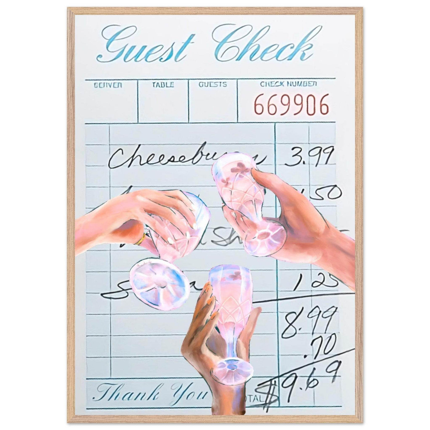Vibrant Cocktail 'Guest Check' - Vibrantwalls