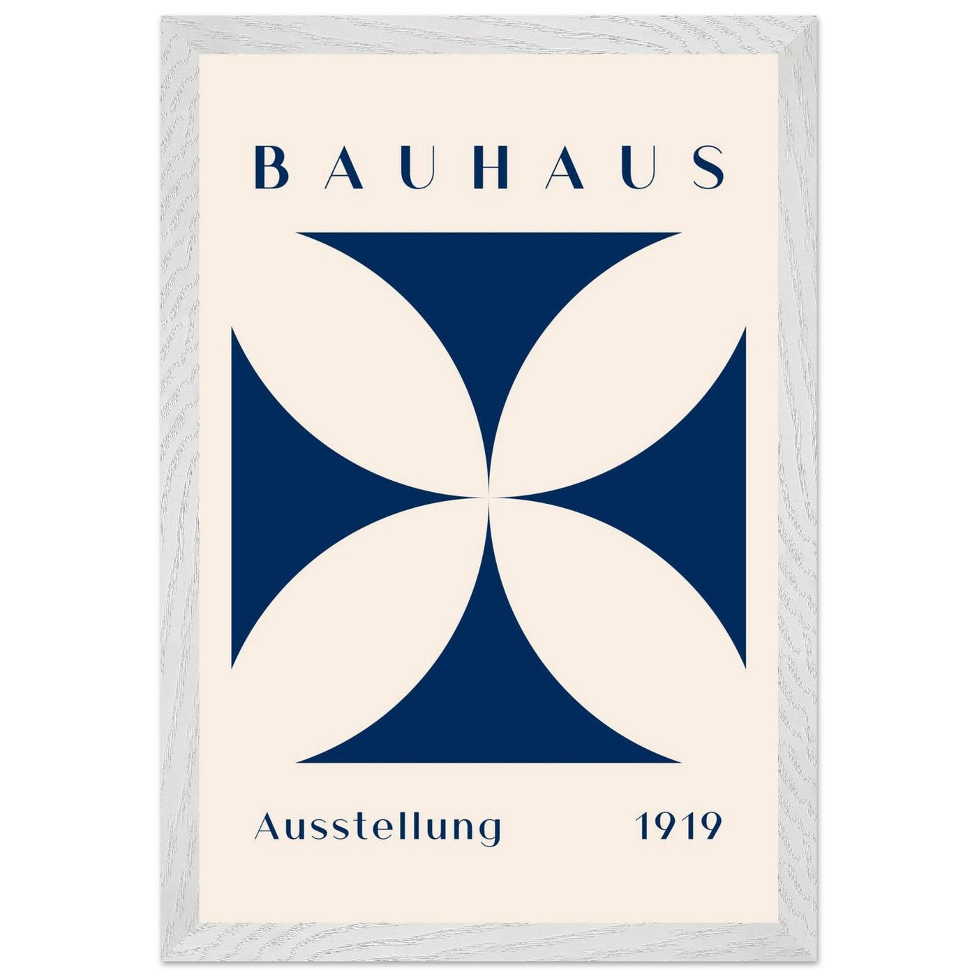 Bauhaus Exhibition 1919 - Navy Cream - Vibrantwalls