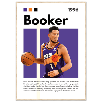 Devin Booker Phoenix Suns Modern Art Print - Vibrantwalls
