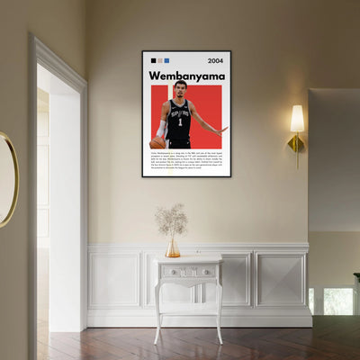 Victor Wembanyama Wemby Spurs Modern Art Print Vibrantwalls