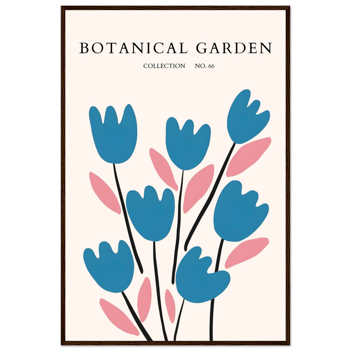 Abstract Botanical Garden Framed Poster – Modern Floral Art Print | Ready-to-Hang in Various Sizes & Frames - Vibrantwalls