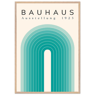 Bauhaus Ausstellung 1923 Teal & Cream - Vibrantwalls