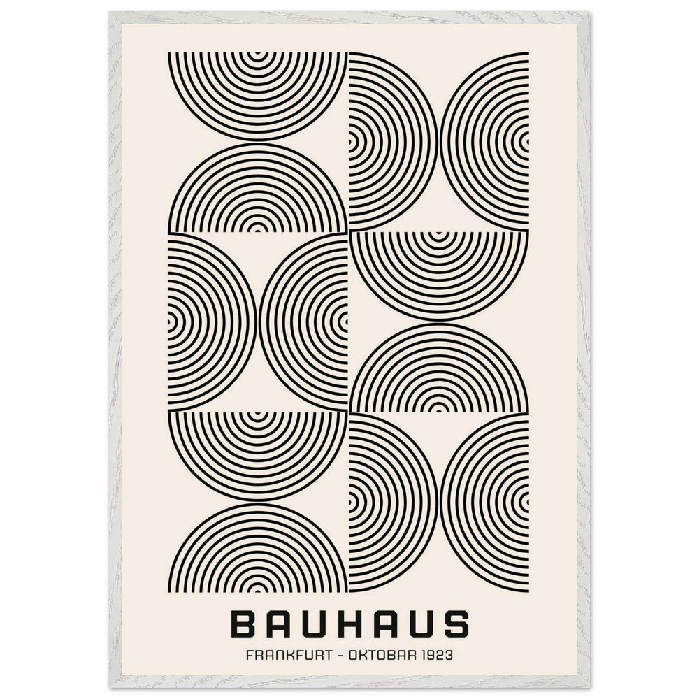 Bauhaus Black Beige Poster Wall Art - Vibrantwalls