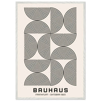 Bauhaus Black Beige Poster Wall Art - Vibrantwalls