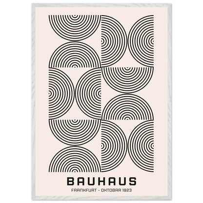 Bauhaus Black Beige Movement Style Design Poster Wall Art - Vibrantwalls