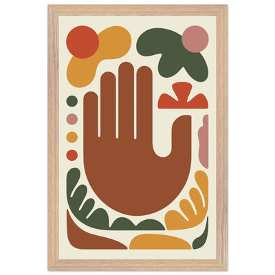 Abstract Desert Hues Hand - Vibrantwalls