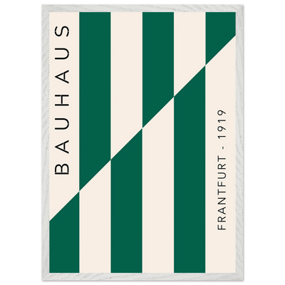 Bauhaus Emerald Green & Cream Modern - Vibrantwalls
