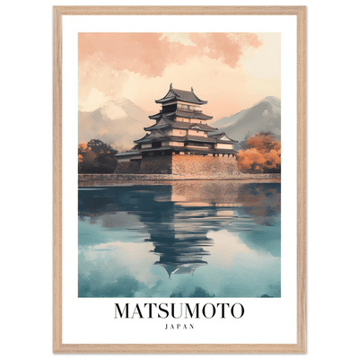 Matsumoto Japan Framed Poster – Serene Travel Wall Art with Wooden Frame - Vibrantwalls