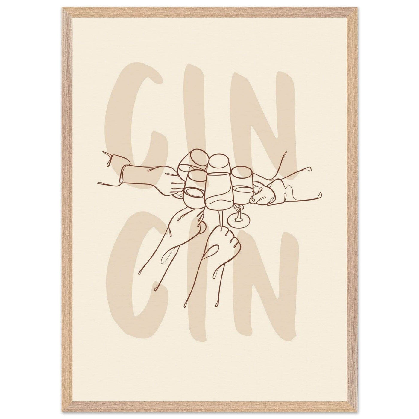 Framed Gin Quote Artwork for Gin Lovers - Perfect Decor for Home or Bar - Vibrantwalls