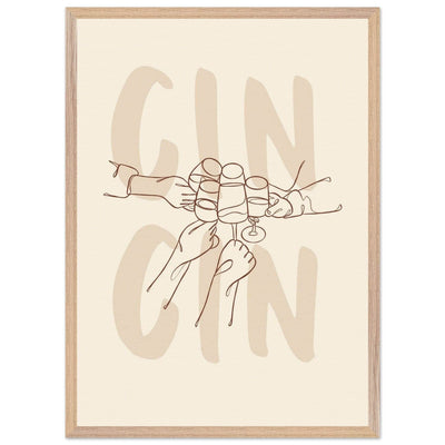 Framed Gin Quote Artwork for Gin Lovers - Perfect Decor for Home or Bar - Vibrantwalls