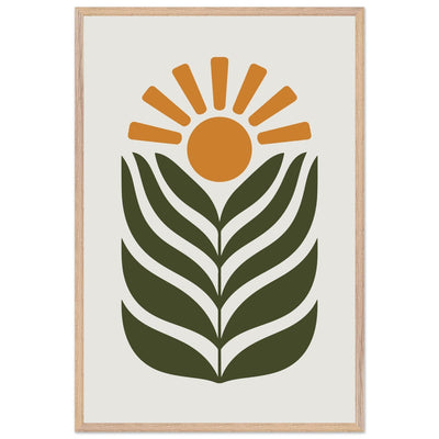 Desert Sun & Plant - Vibrantwalls