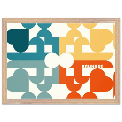 Bauhaus-Style Abstract Geometric Art - Vibrantwalls
