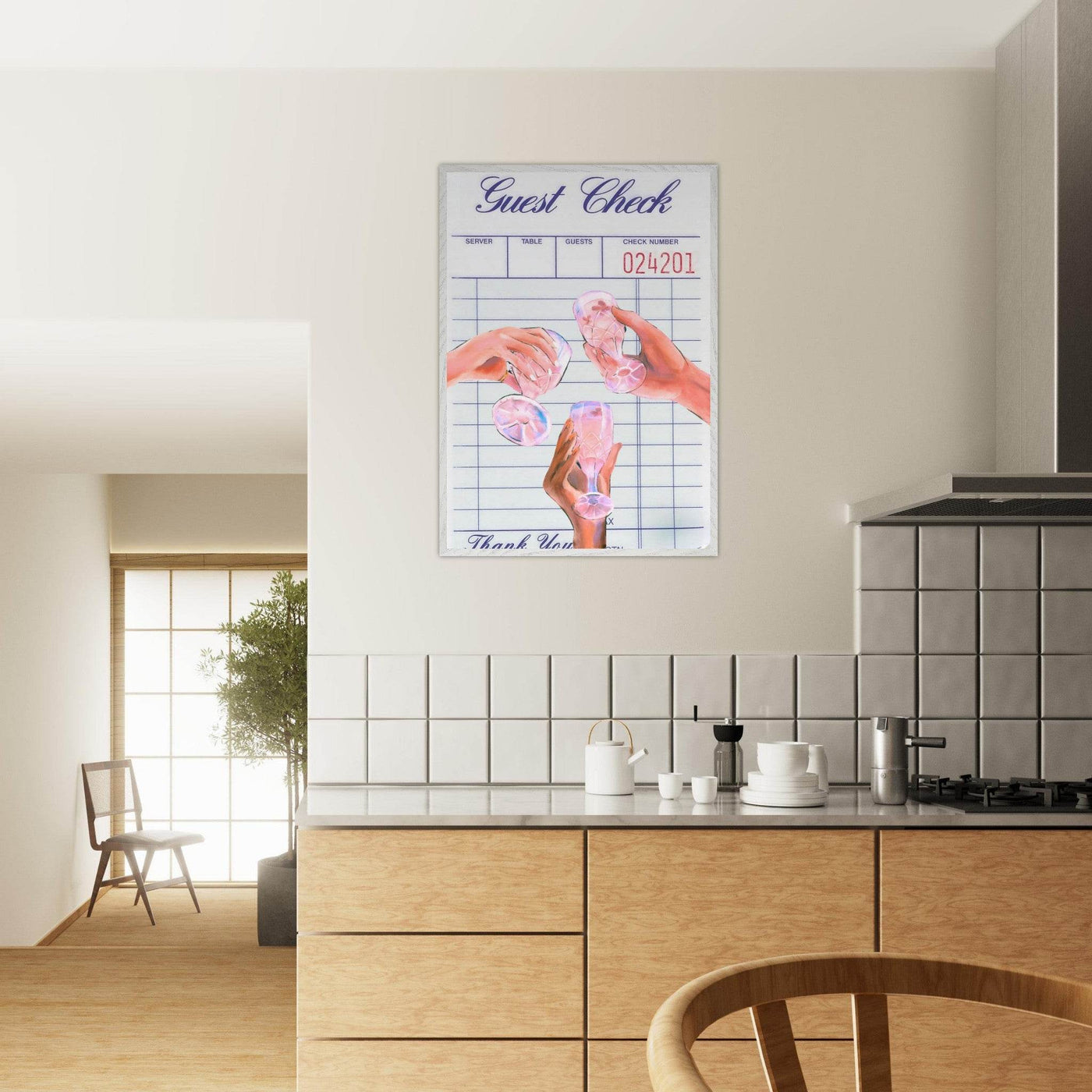 Retro Aesthetic Guest Check - Vibrantwalls