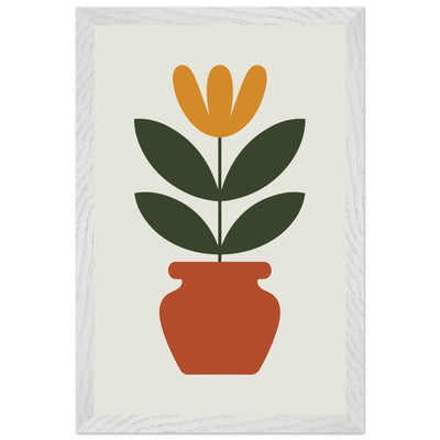 Abstract Potted Floral Art - Vibrantwalls