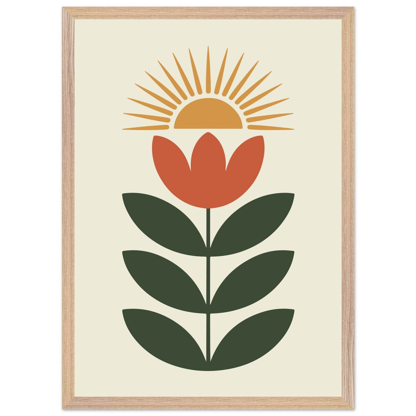 Abstract Floral Sun - Vibrantwalls