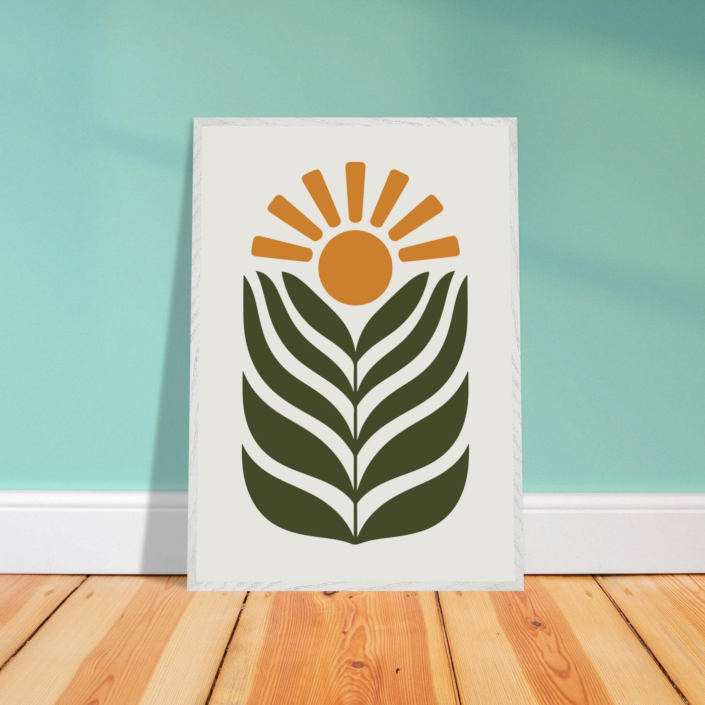 Desert Sun & Plant - Vibrantwalls