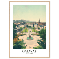 Galway Ireland Rustic Charm Vintage Travel Poster - Wall Art - Vibrantwalls