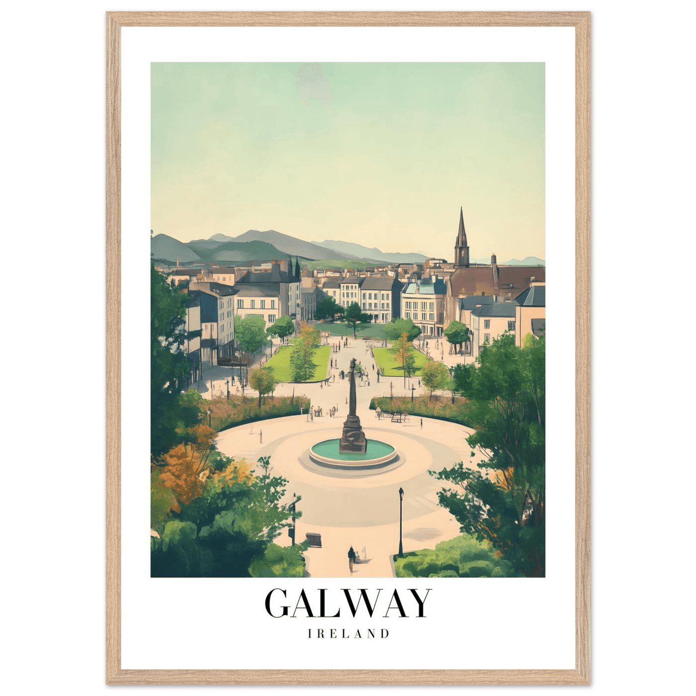 Galway Ireland Framed Poster – Vintage Travel Wall Art with Rustic Charm & Your Choice of Frame - Vibrantwalls