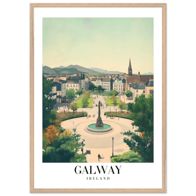 Galway Ireland Framed Poster – Vintage Travel Wall Art with Rustic Charm & Your Choice of Frame - Vibrantwalls
