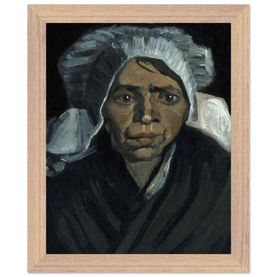 Peasant Woman Sculpture - Exquisite Head of a Peasant Woman Art Piece - Vibrantwalls
