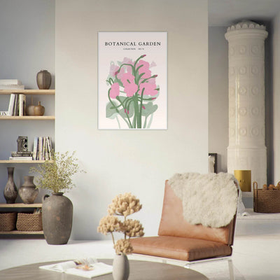 Botanical Garden Collection No. 78 Framed Poster – Blush Pink & Sage Green Floral Art Print | Ready-to-Hang - Vibrantwalls