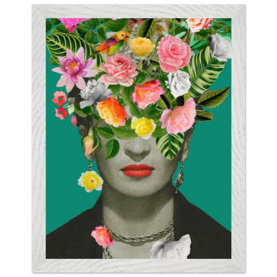 Floral Frida Artwork - Vibrant and Inspiring Home Decor - Vibrantwalls