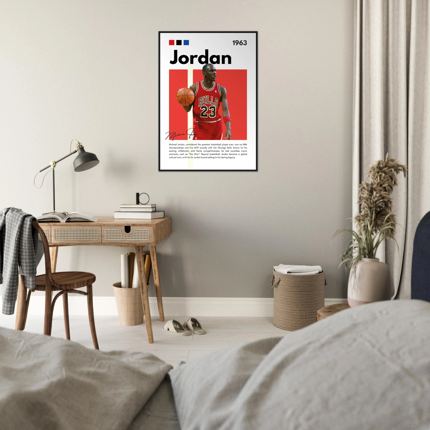 Michael Jordan Air Jordan Bulls Retro Print Vibrantwalls