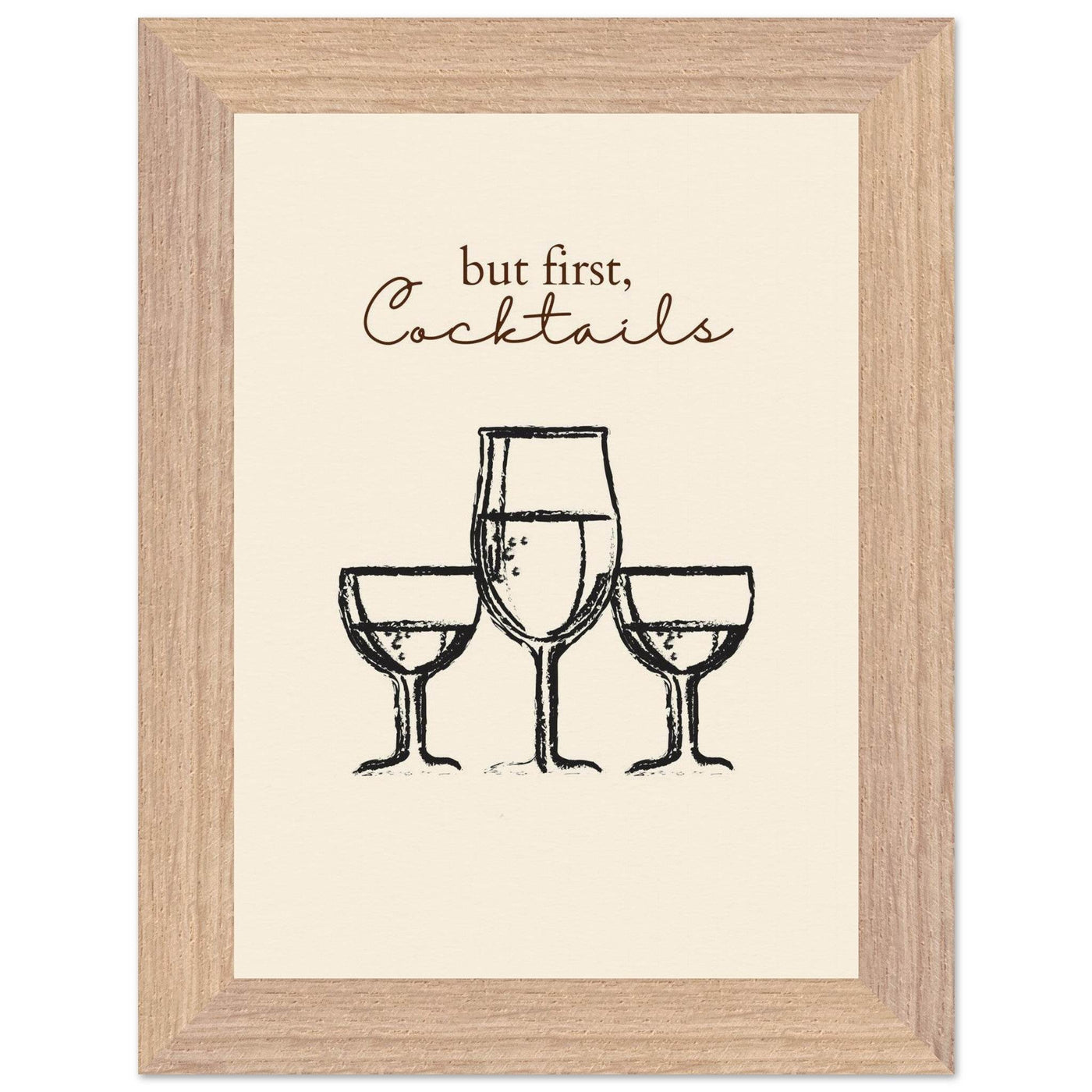 But First Cocktails - Vibrantwalls
