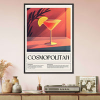 Cosmopolitan Cocktail Poster Wall Art - Vibrantwalls