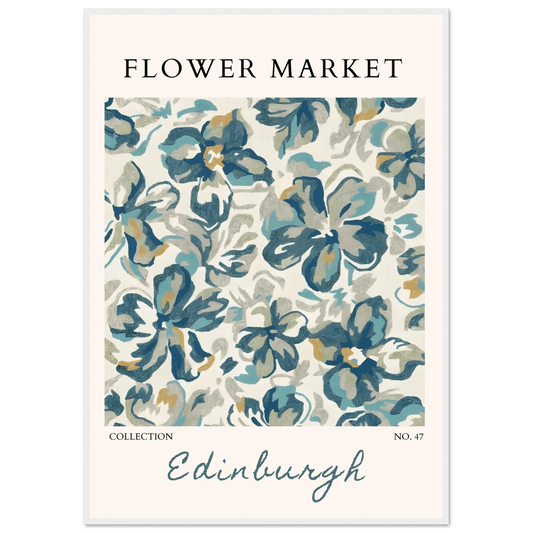 Edinburgh Flower Market Abstract Floral Modern - Wall Art - Vibrantwalls