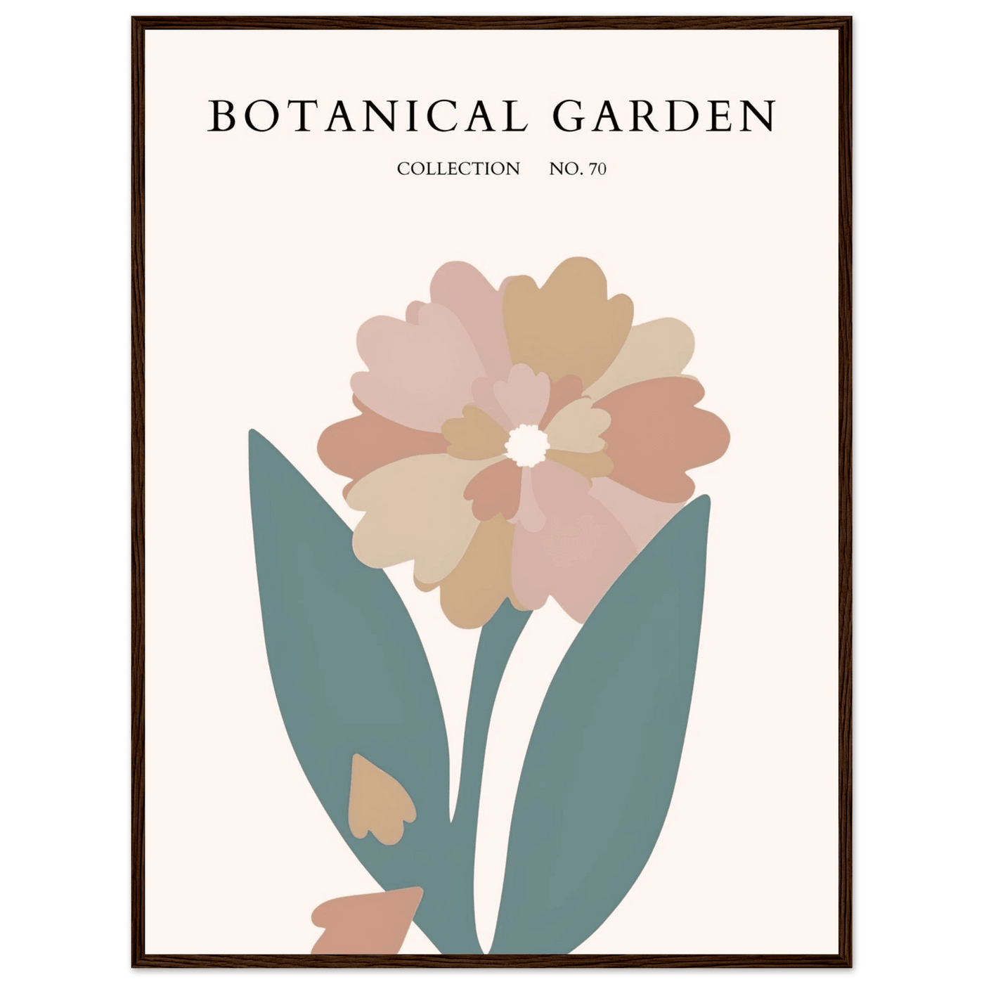 Botanical Garden Framed Poster – Gentle Floral Art Print | Soft Palette Home Decor | Ready-to-Hang - Vibrantwalls