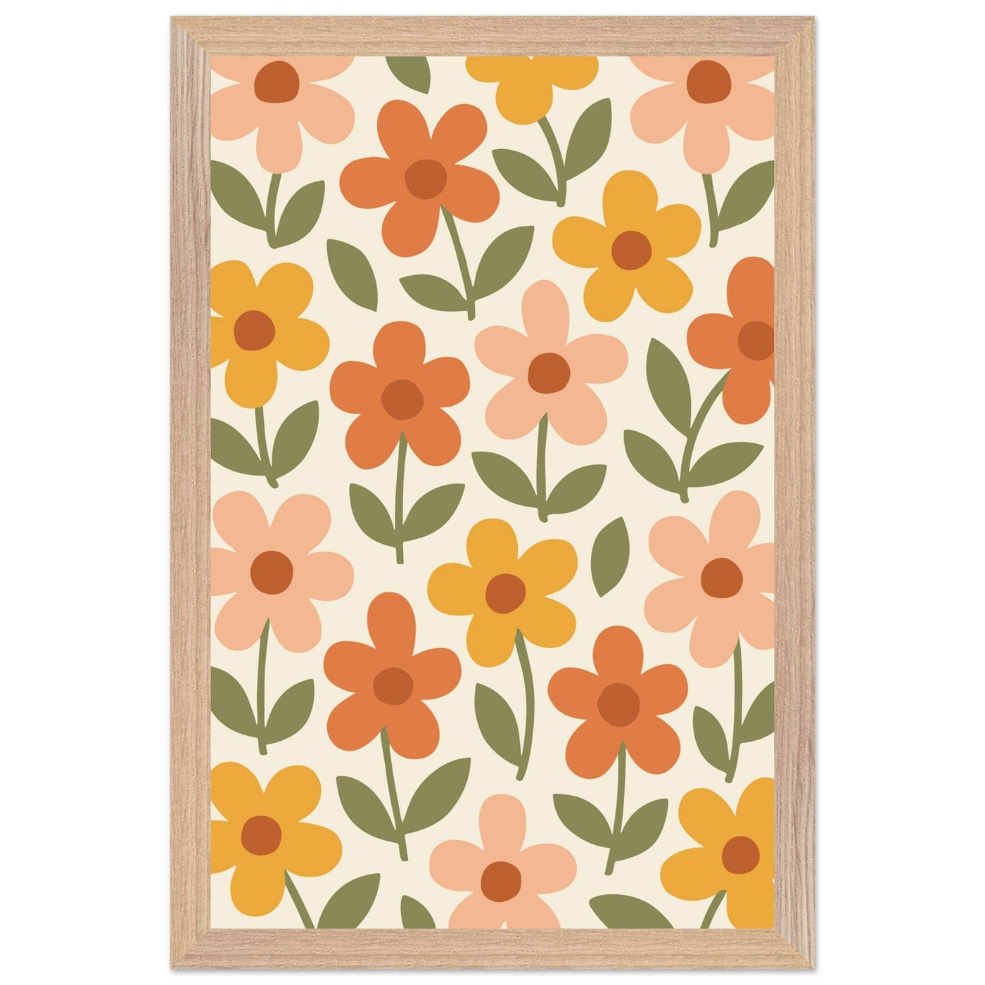 Retro Floral Dream - Vibrantwalls