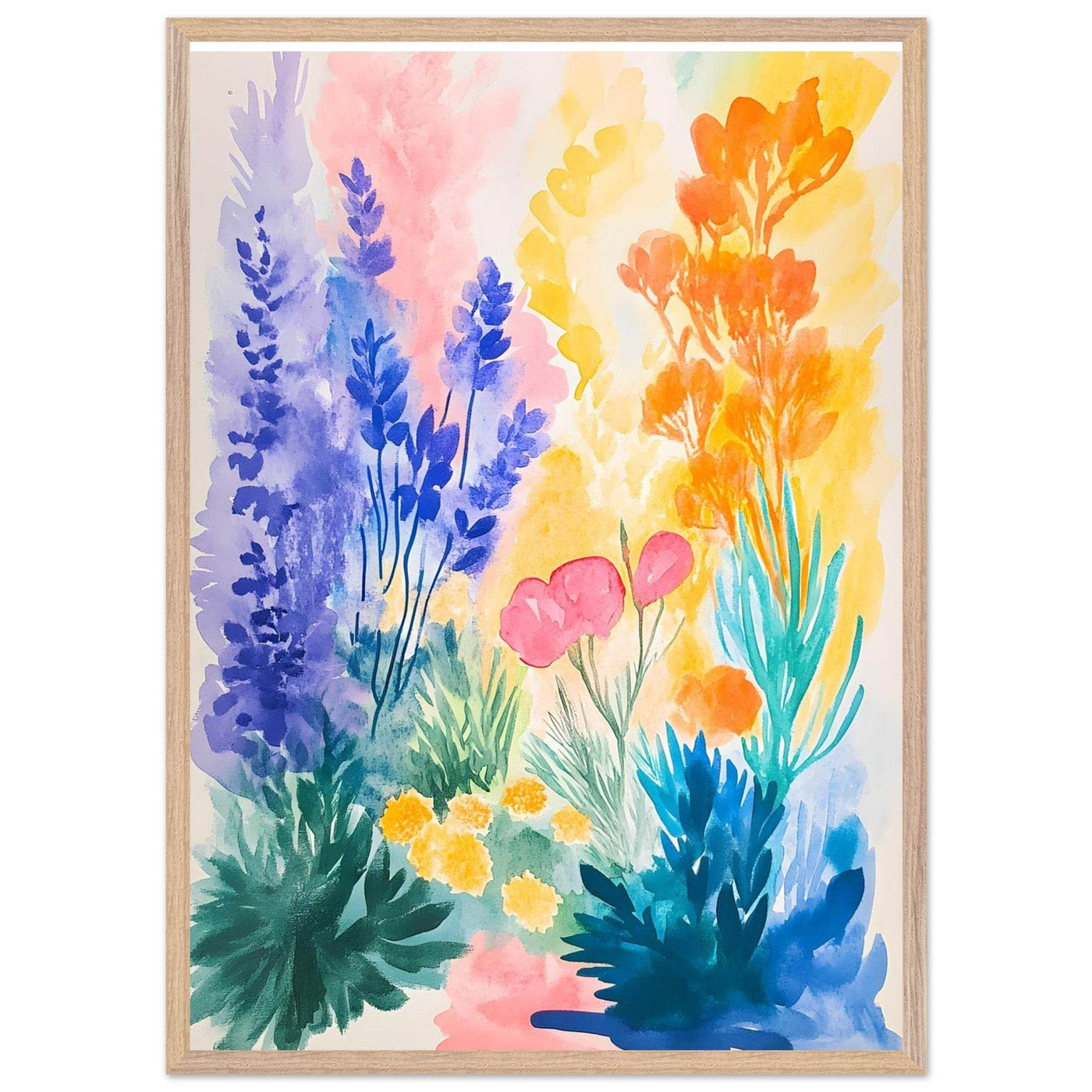 Abstract Floral Garden Matisse - Vibrantwalls