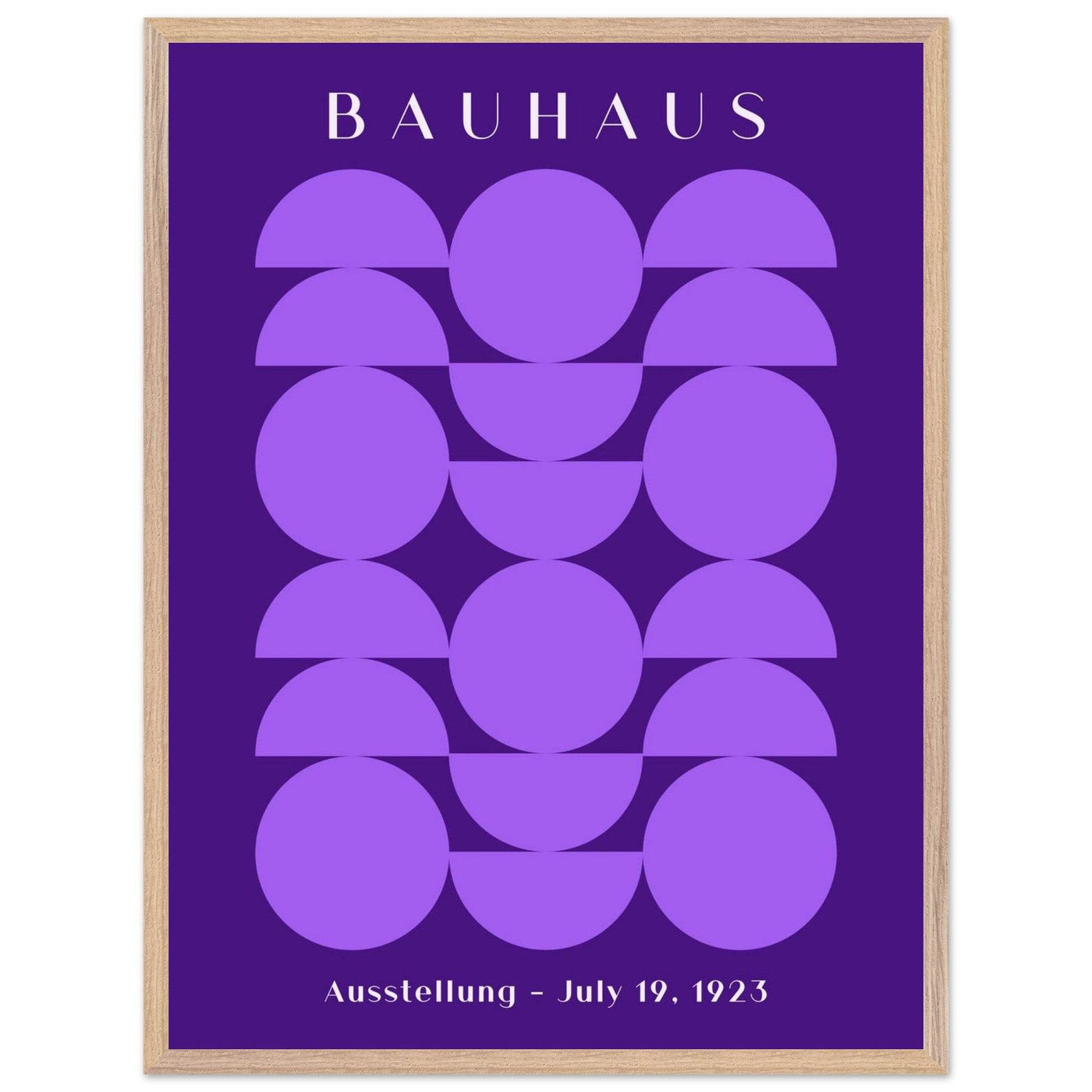 Bauhau 1923 Purple Geometric - Vibrantwalls