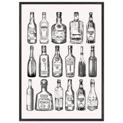 Gin Tonic Cocktail Recipe Classic Bar Print - Vibrantwalls