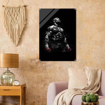 Connor McGregor Scribble Art Acrylic Print – Dynamic, Bold, Modern Sports Wall Decor in Multiple Sizes - Vibrantwalls