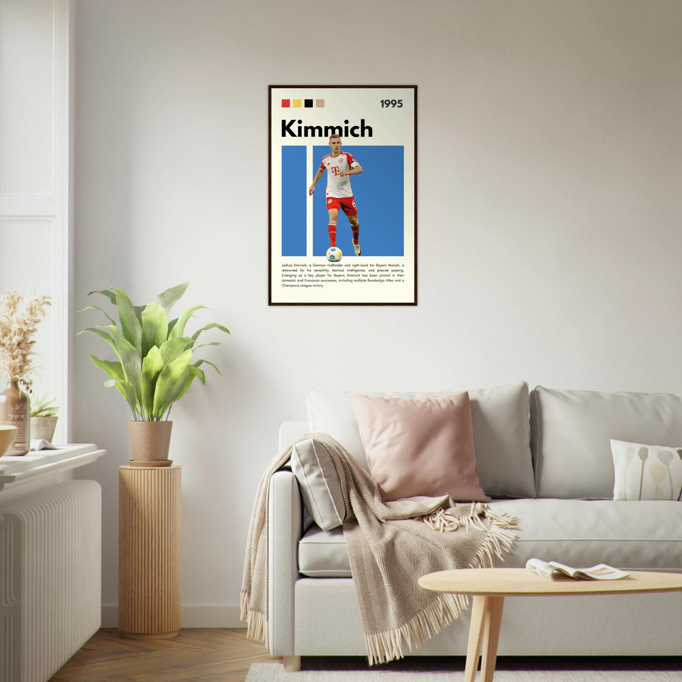 Joshua Kimmich Bayern Munich Framed Football Poster Vibrantwalls