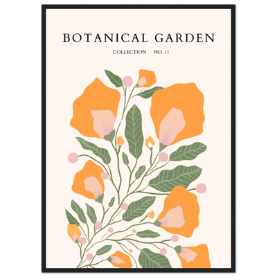 Botanical Garden Collection Framed Poster – Warm Floral Art Print | Ready-to-Hang in Various Sizes & Frame Styles - Vibrantwalls