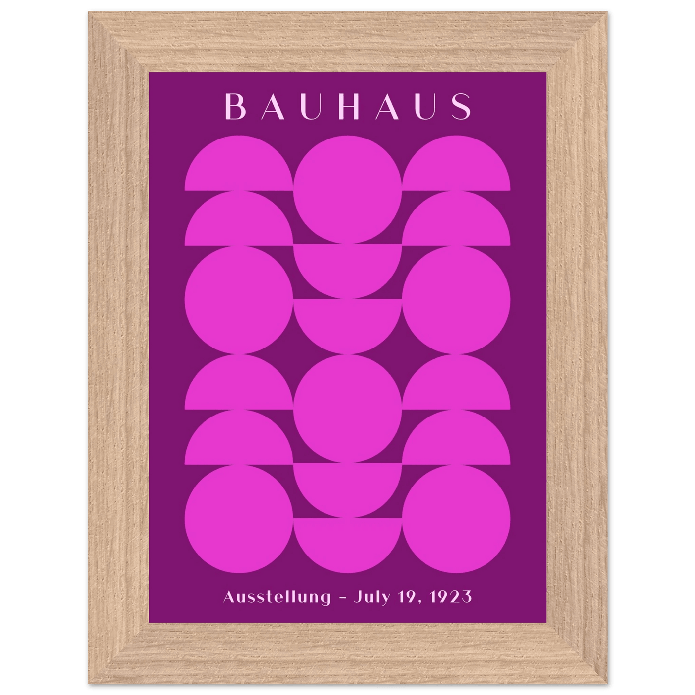 Bauhaus Pink & Purple Abstract - Vibrantwalls