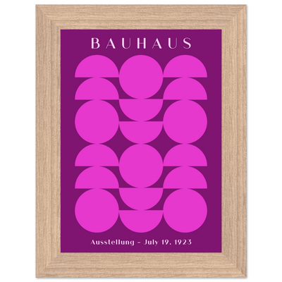 Bauhaus Pink & Purple Abstract - Vibrantwalls