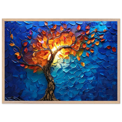 Vibrant Tree of Life Palette Knife Art - Vibrantwalls