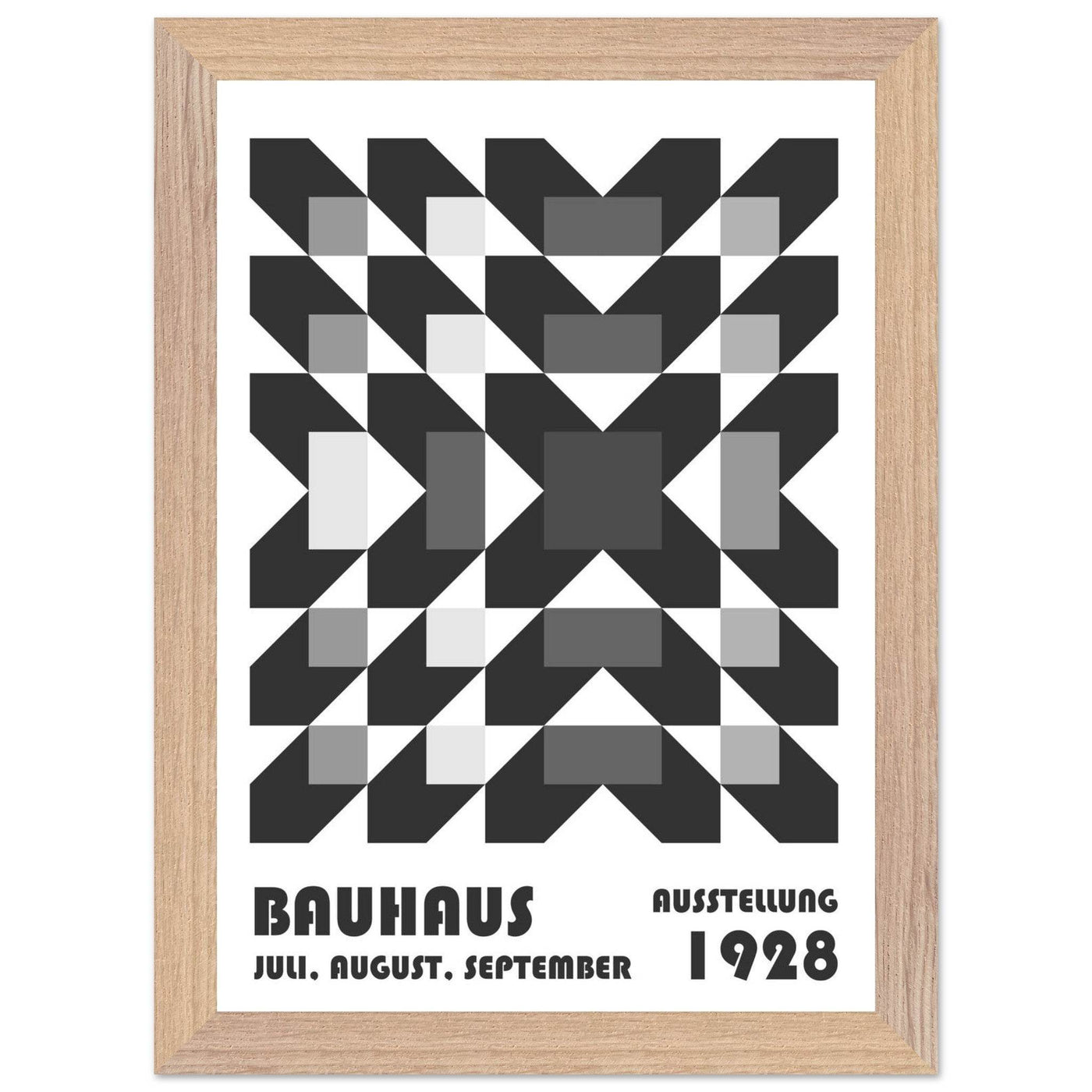 Bauhaus-Style Geometric Grid - Vibrantwalls