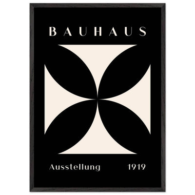 Bauhaus Ausstellung 1919 Black & Cream Minimalist - Vibrantwalls