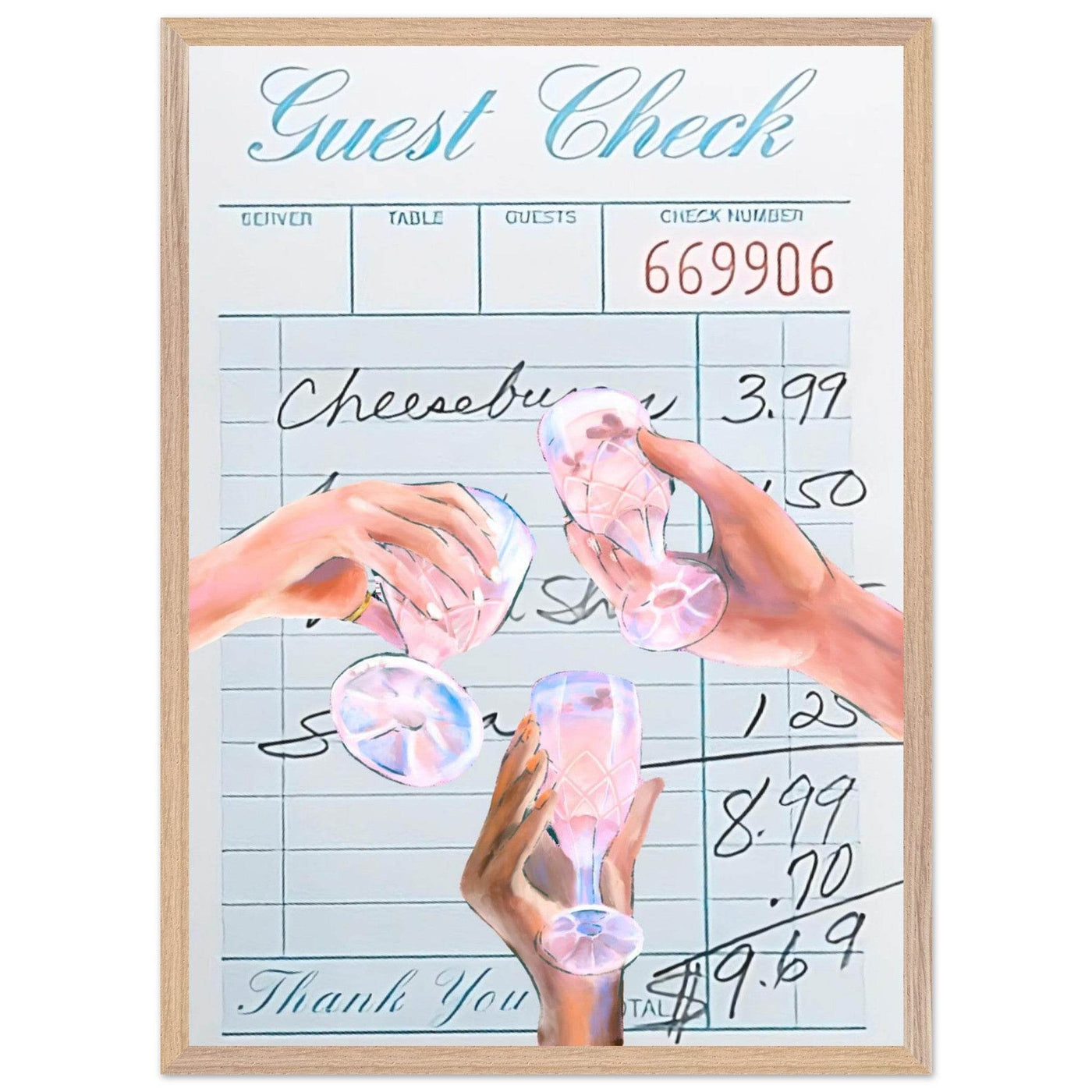 Vibrant Cocktail 'Guest Check' - Vibrantwalls
