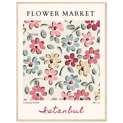 Flower Market Istanbul Art Print – Vibrant Floral Abstract Framed Poster | Ready-to-Hang Decor - Vibrantwalls