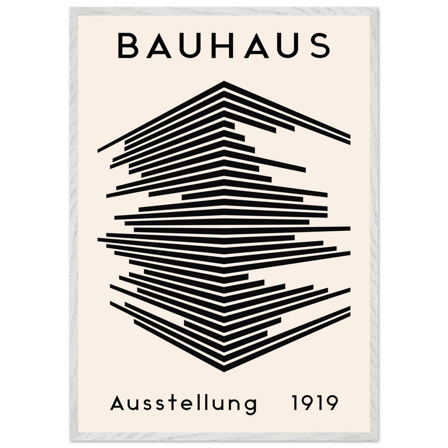 Bauhaus Black White Geometric Movement Style Design Wall Art - Vibrantwalls