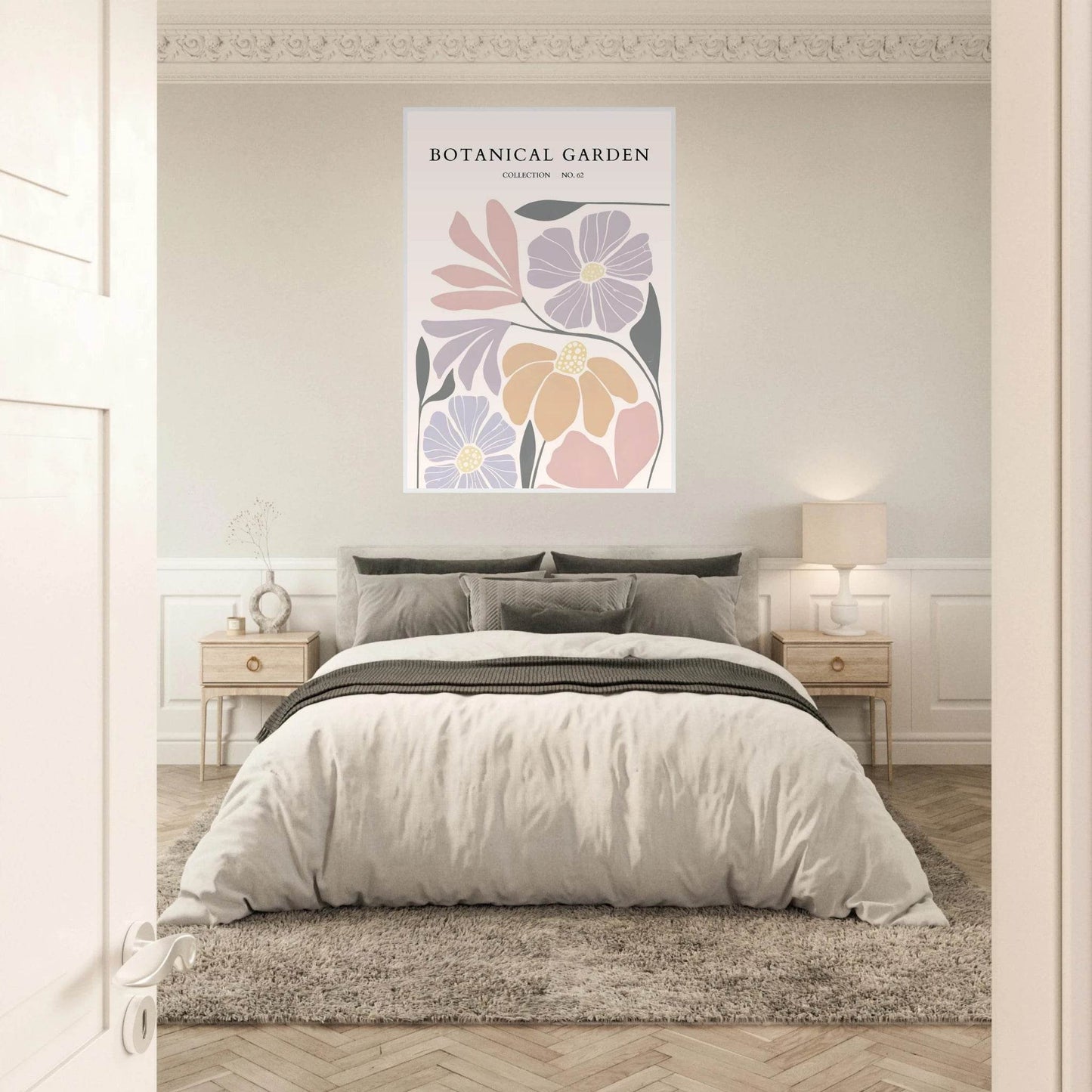 Botanical Garden Framed Posters – Soft Hues & Abstract Floral Prints | Ready-to-Hang Wall Art - Vibrantwalls