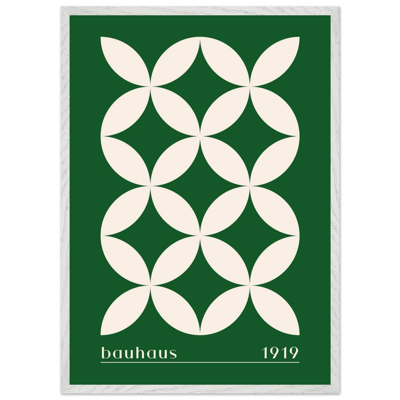 Bauhaus 1919 Green & Beige - Vibrantwalls