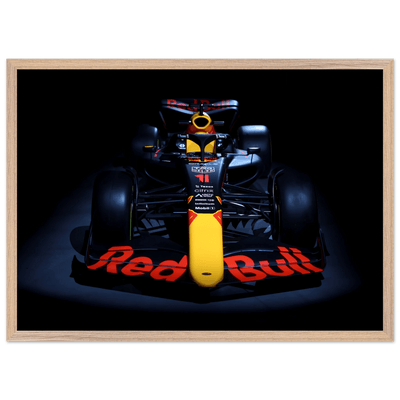 Red Bull Racing F1 Car Framed Poster – Premium Wooden Frame Art - Vibrantwalls