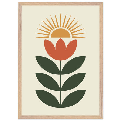 Abstract Floral Sun - Vibrantwalls